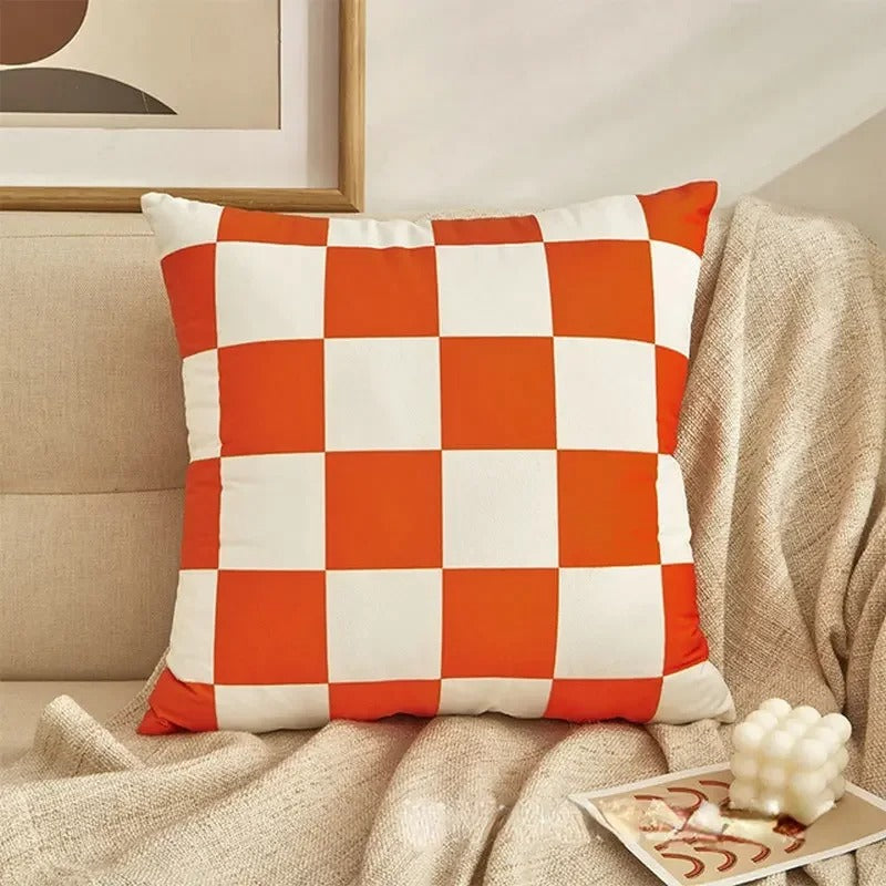 Stijlvol Ruitjeskussen – Trendy Must-Have voor een Luxe Interieur