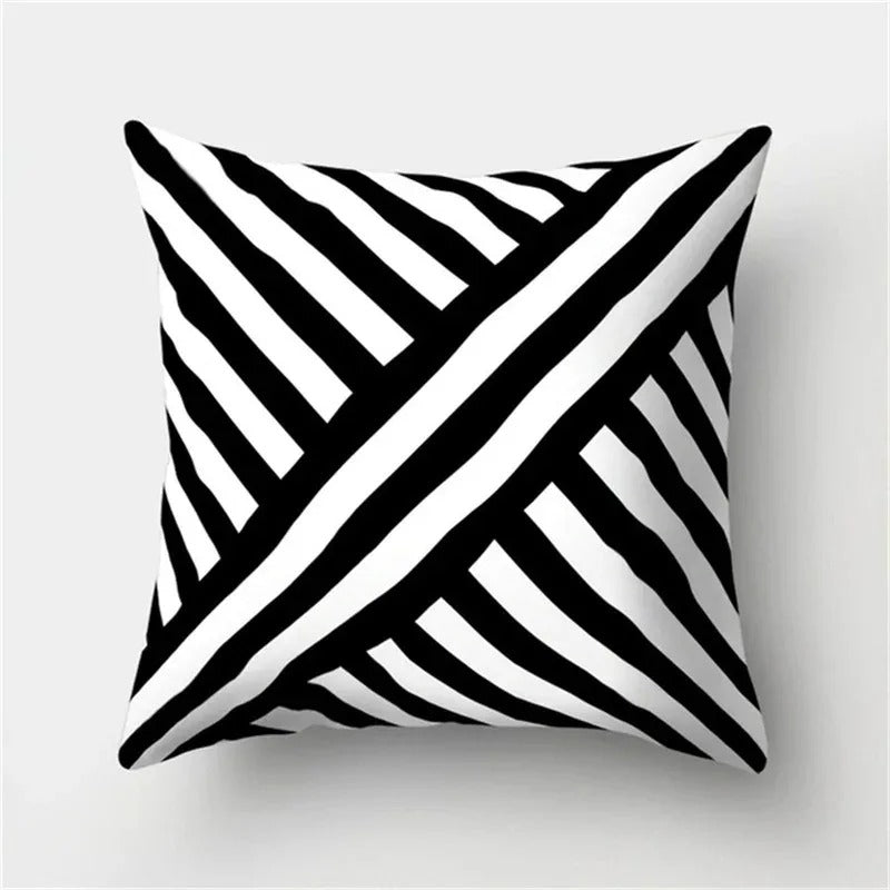 Stijlvolle Geometrische Kussenhoes - voor een Modern Interieur