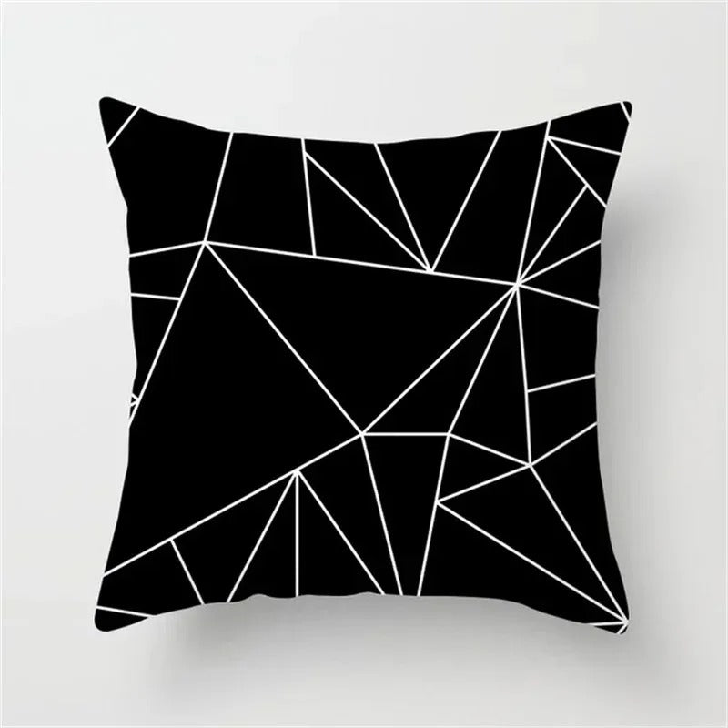 Stijlvolle Geometrische Kussenhoes - voor een Modern Interieur