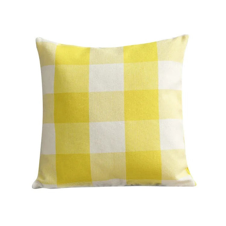Harmonie Home Kussenhoes - Tijdloze Ruit Kussenhoes voor Elk Interieur