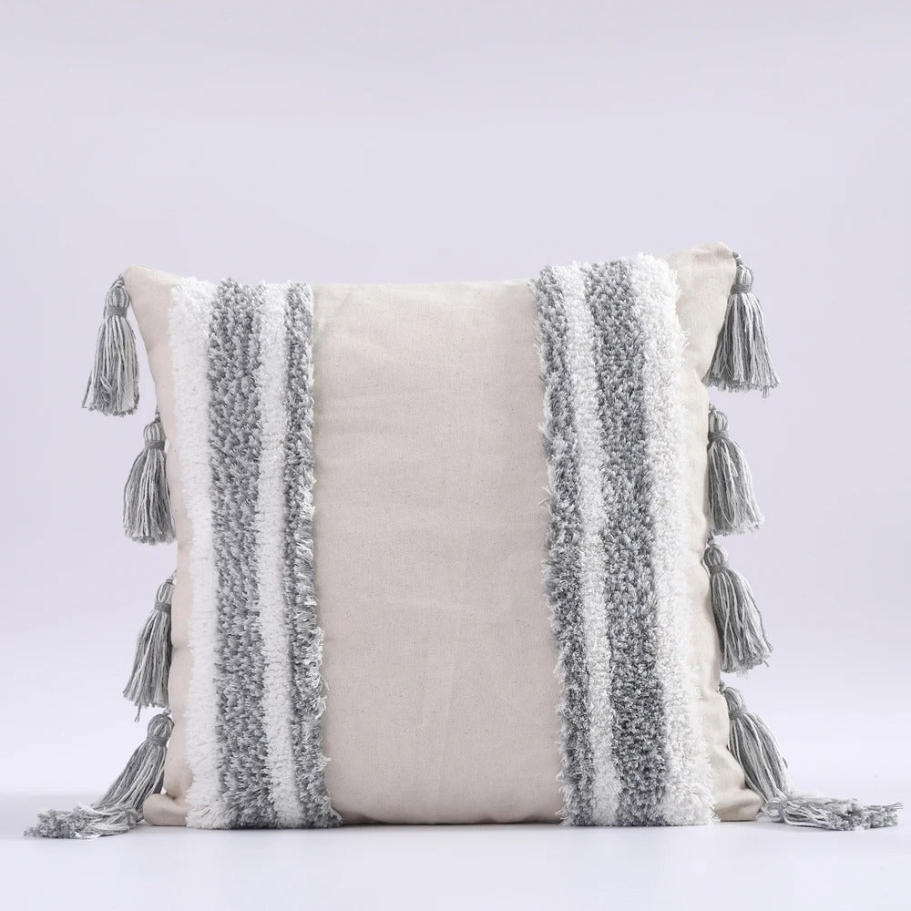 Boho Tufted Kussenhoes - Marokkaanse Flair voor Jouw Interieur