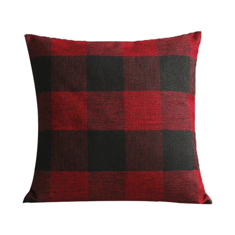 Harmonie Home Kussenhoes - Tijdloze Ruit Kussenhoes voor Elk Interieur