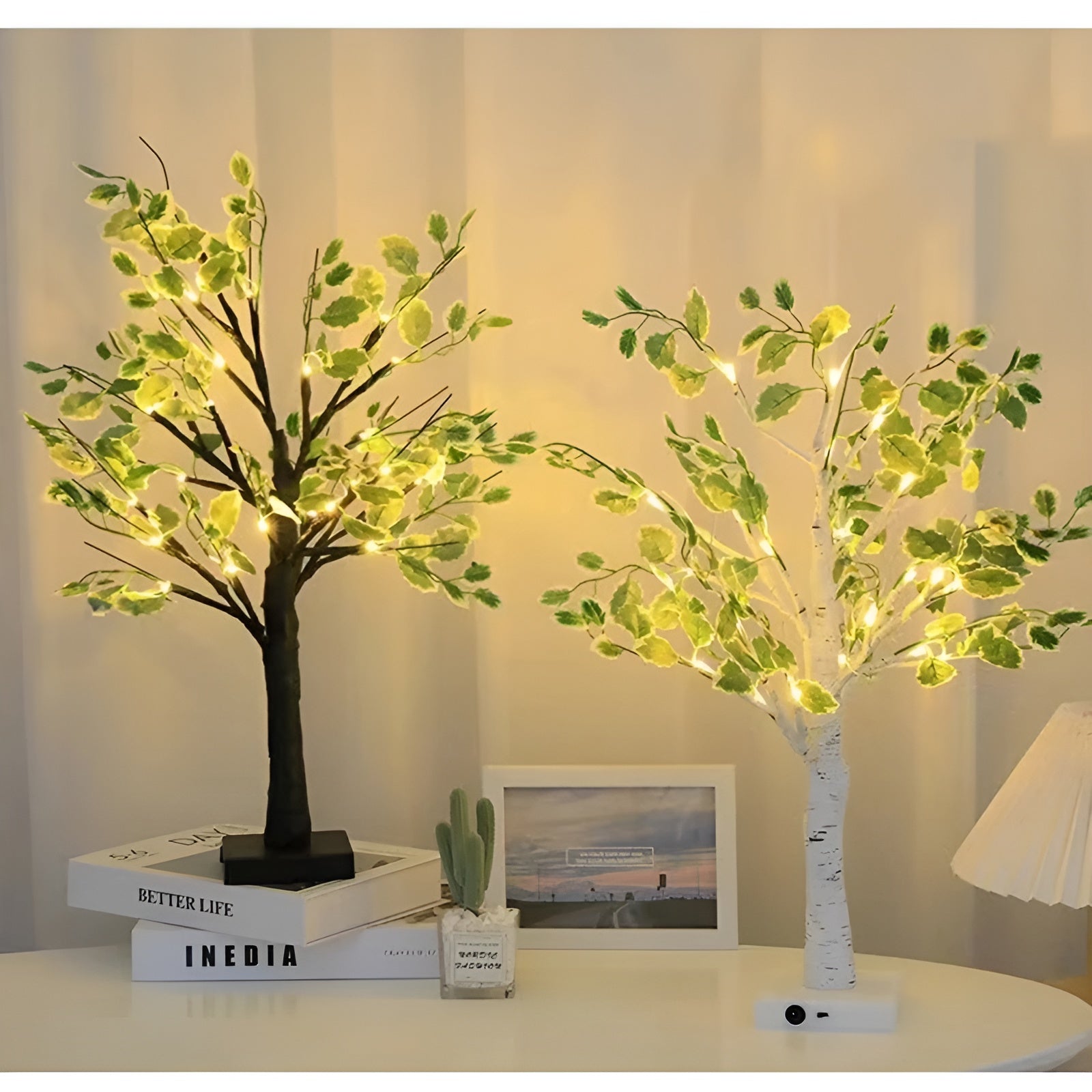 Magische BrightTree Tafellamp – Elegant Boomdesign met Warme LED Verlichting