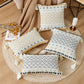 Bohemian SatinCiel Kussenhoes - Luxe Kussenhoes met Tufted Ontwerp voor Elk Interieur