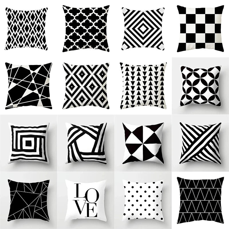 Stijlvolle Geometrische Kussenhoes - voor een Modern Interieur