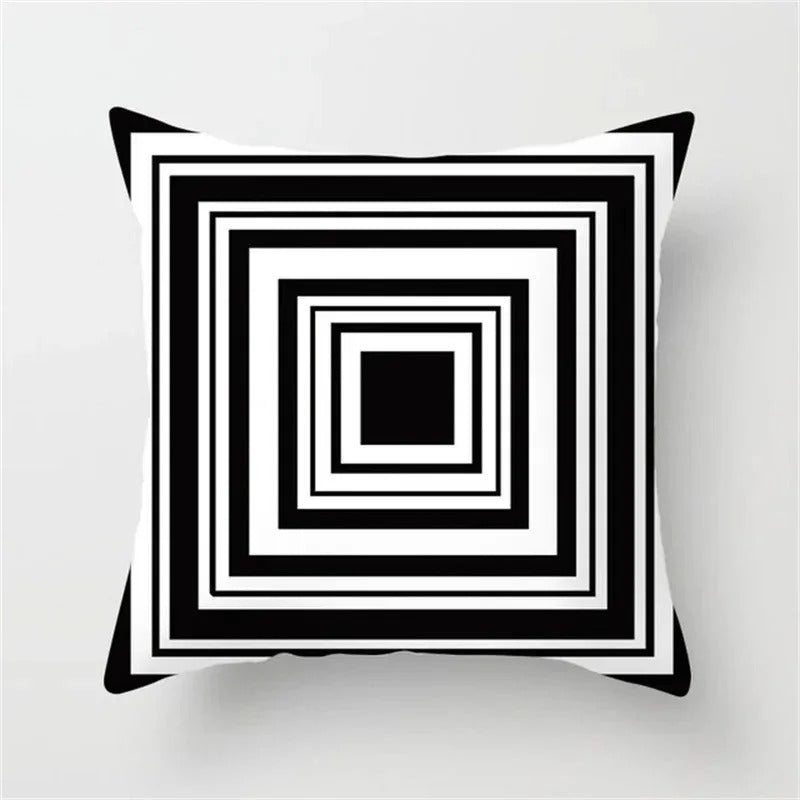 Stijlvolle Geometrische Kussenhoes - voor een Modern Interieur