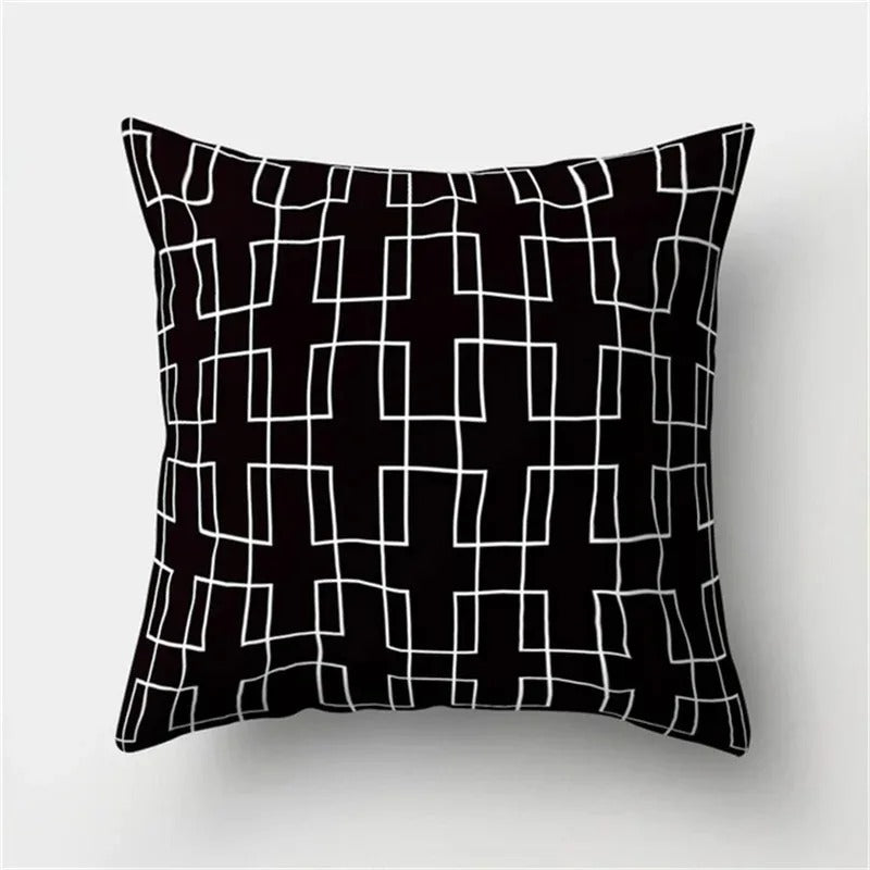Stijlvolle Geometrische Kussenhoes - voor een Modern Interieur