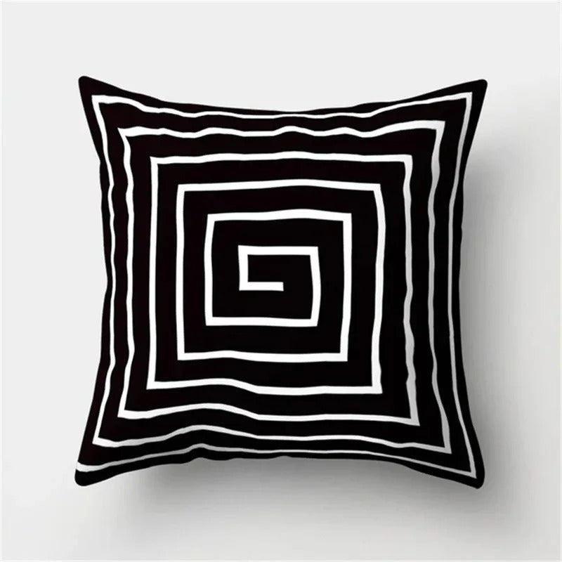 Stijlvolle Geometrische Kussenhoes - voor een Modern Interieur