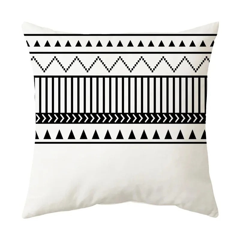 Stijlvolle Geometrische Kussenhoes - voor een Modern Interieur