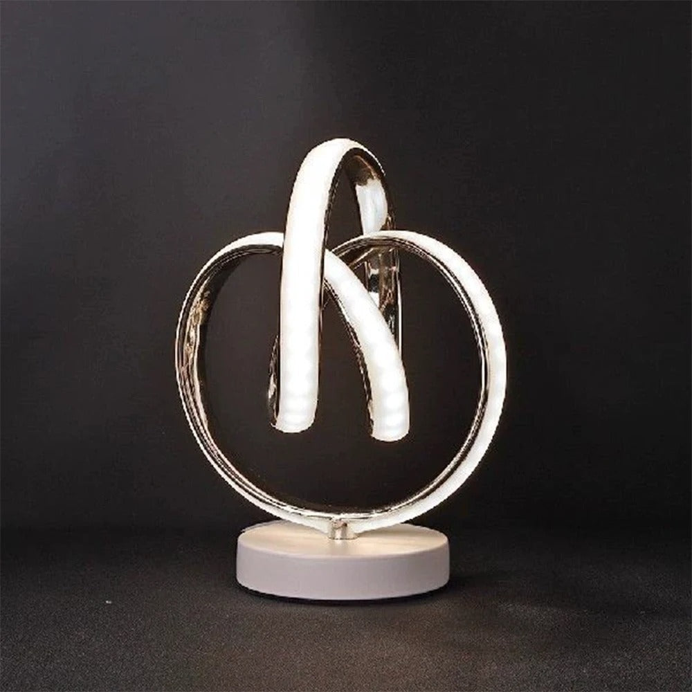Luminare - Moderne LED Tafellamp met Gebogen Design en USB Aansluiting