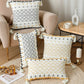 Bohemian SatinCiel Kussenhoes - Luxe Kussenhoes met Tufted Ontwerp voor Elk Interieur