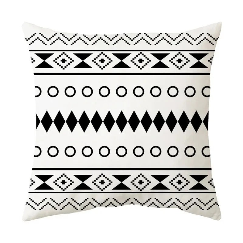Stijlvolle Geometrische Kussenhoes - voor een Modern Interieur