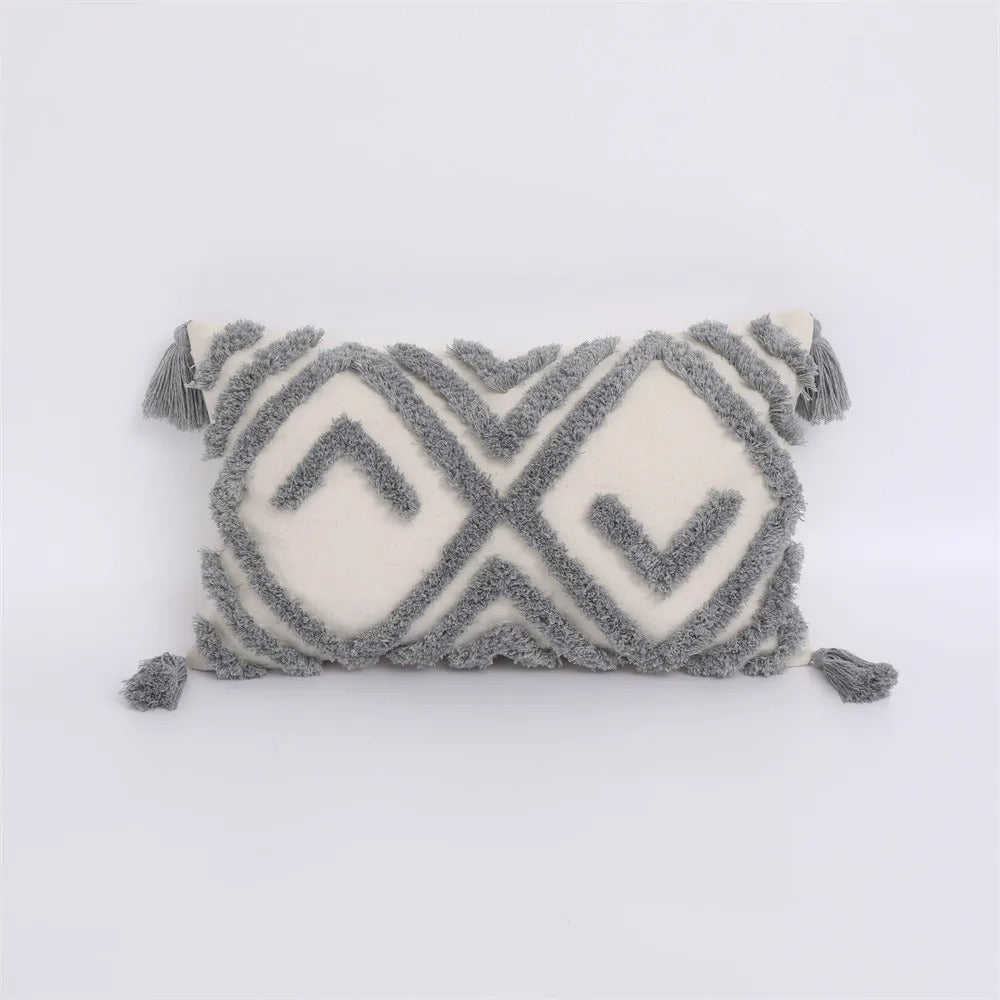 Boho Tufted Kussenhoes - Marokkaanse Flair voor Jouw Interieur