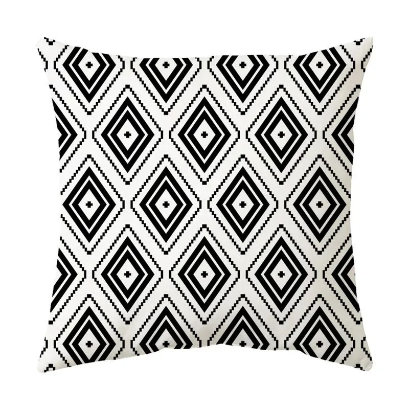 Stijlvolle Geometrische Kussenhoes - voor een Modern Interieur