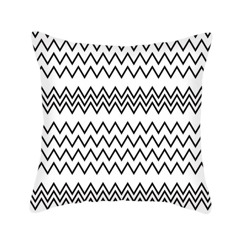 Stijlvolle Geometrische Kussenhoes - voor een Modern Interieur
