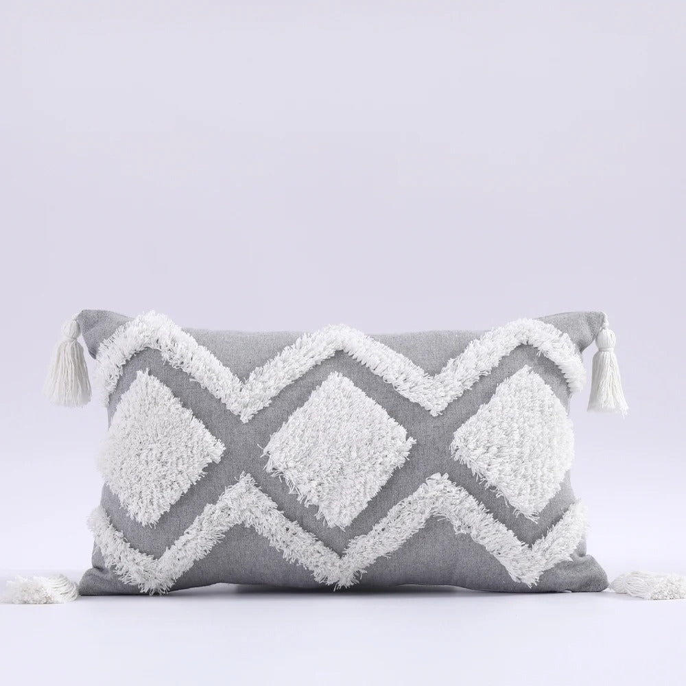 Boho Tufted Kussenhoes - Marokkaanse Flair voor Jouw Interieur
