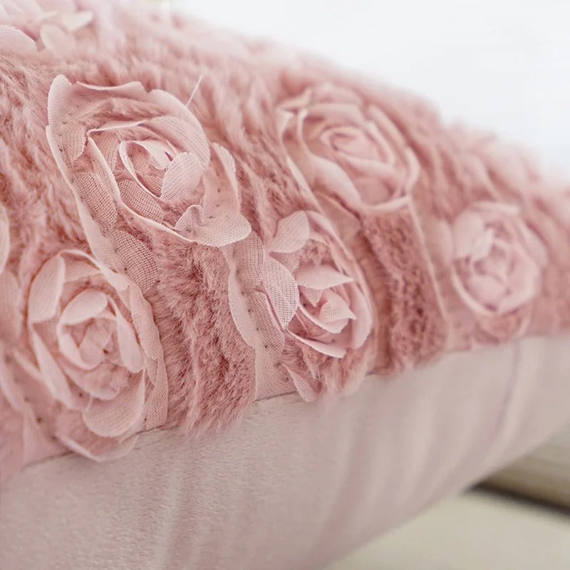VelourVista Kussenhoes - Schattig Roze Konijn Kussen voor een Betoverend Interieur
