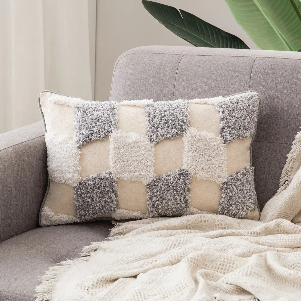 Boho Tufted Kussenhoes - Marokkaanse Flair voor Jouw Interieur