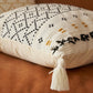 Bohemian SatinCiel Kussenhoes - Luxe Kussenhoes met Tufted Ontwerp voor Elk Interieur