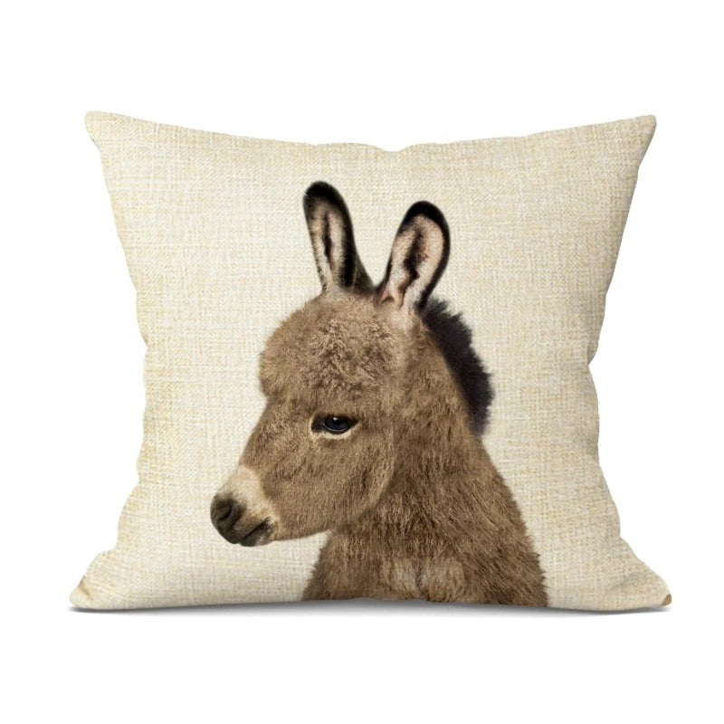 Schattige Dieren Kussenhoes – Speels en Stijlvol Accessoire voor Elk Interieur