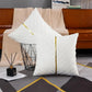 Noir Élégance Kussenhoes - Luxe Fluwelen Kussenhoes met Gouden Pailletten - Verfijn Uw Interieur