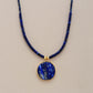 Lapis Charm Necklace – Elegante Ronde Ketting