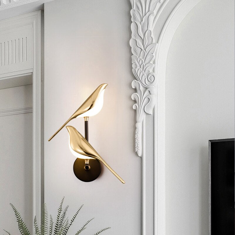 BirdGlow - Luxe LED Vogel Wandlamp