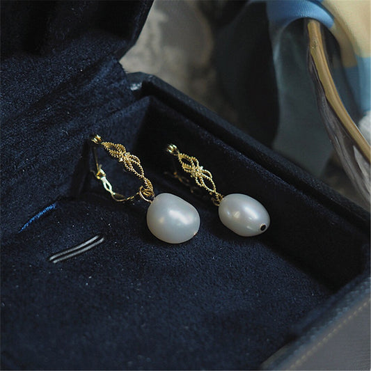 Vivienne Earrings - Natuurlijke Parel Oorbellen