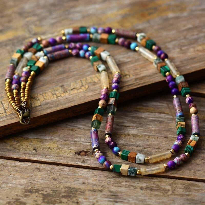 GemGlow Necklace - Elegante Edelsteen Choker