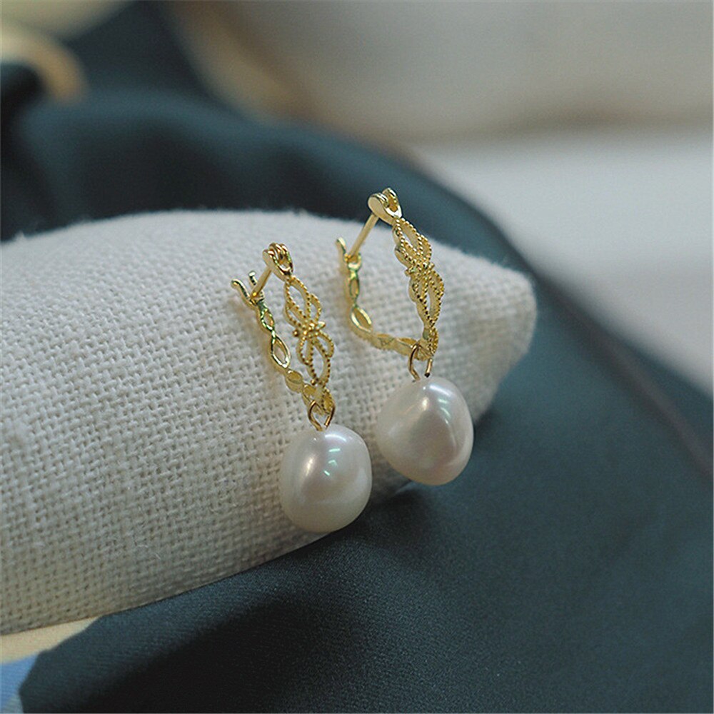 Vivienne Earrings - Natuurlijke Parel Oorbellen