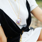 Evelyne Necklace – Elegante Ketting met Ruwe Amethist