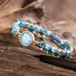 Liora Bracelet - Elegante Blauwe Opaal Sieraad