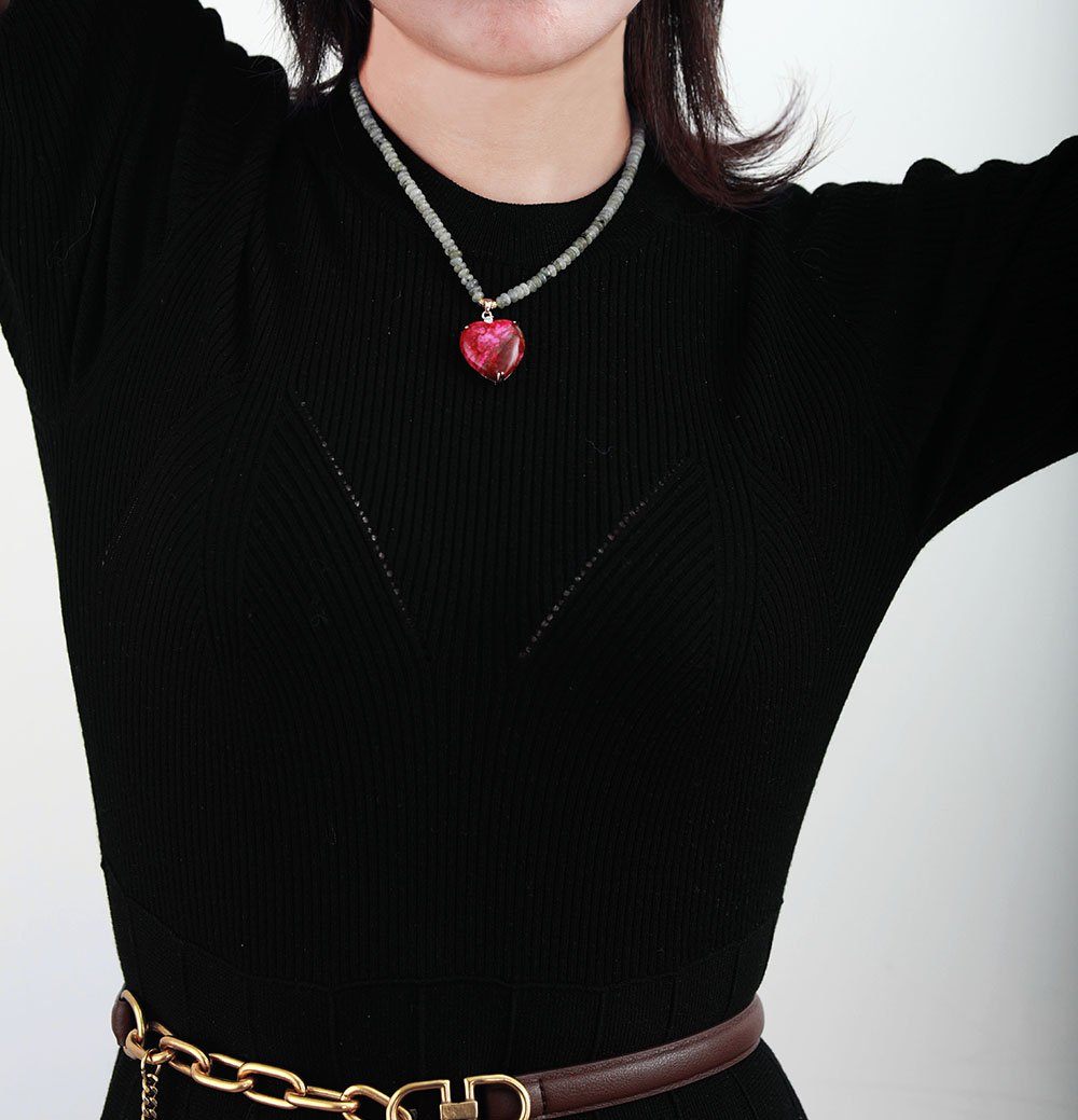 Nova Heart Bead Necklace – Stijlvolle Genezing Kralenketting