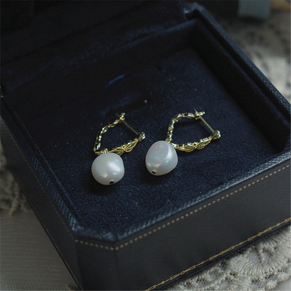 Vivienne Earrings - Natuurlijke Parel Oorbellen