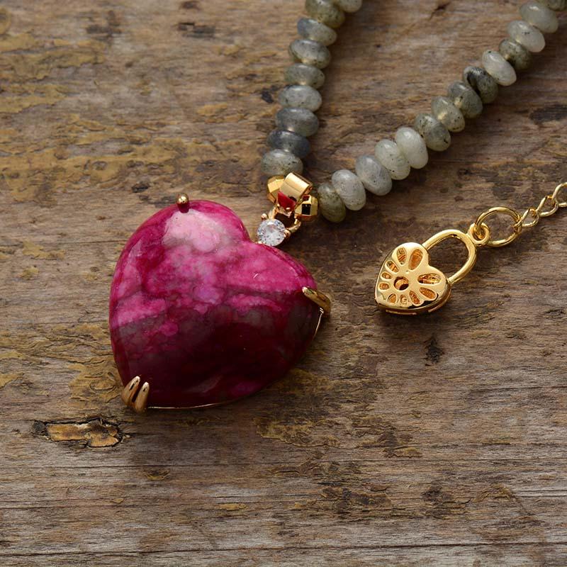 Nova Heart Bead Necklace – Stijlvolle Genezing Kralenketting