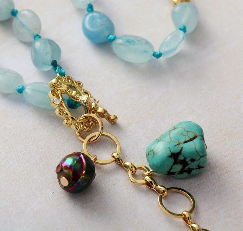 Maris Necklace – Elegante Oceaandruppel Mala Ketting