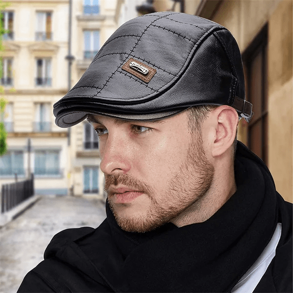 LuxeStyle Beret – Tijdloze Elegantie van Leer