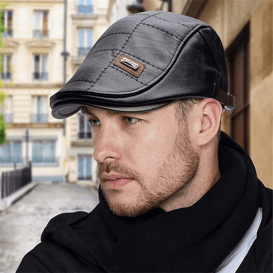 LuxeStyle Beret – Tijdloze Elegantie van Leer