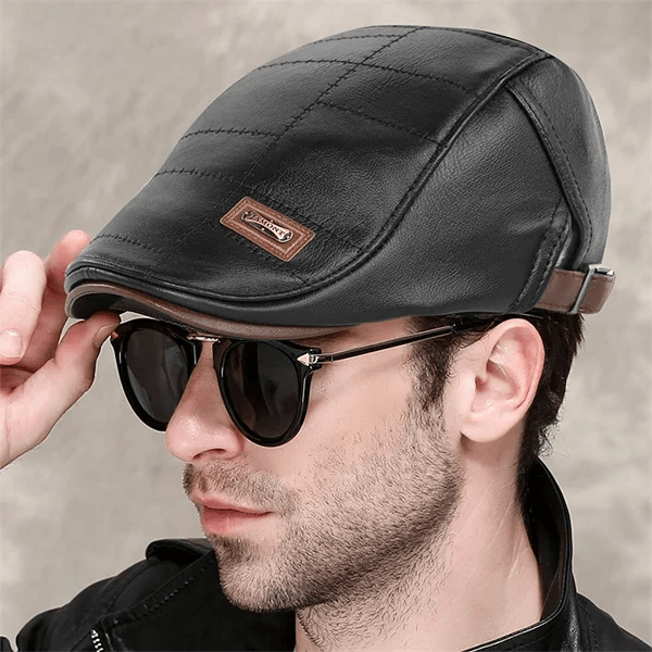 LuxeStyle Beret – Tijdloze Elegantie van Leer