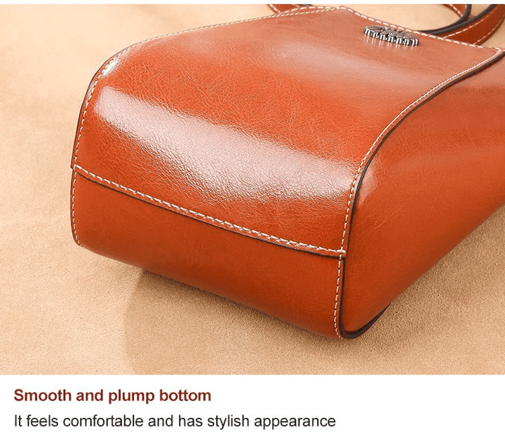 LeatherVibe - Elegante Leren Crossbody Tas