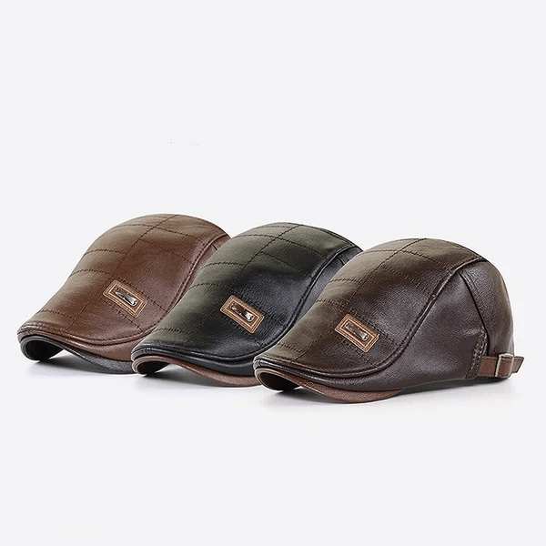 LuxeStyle Beret – Tijdloze Elegantie van Leer