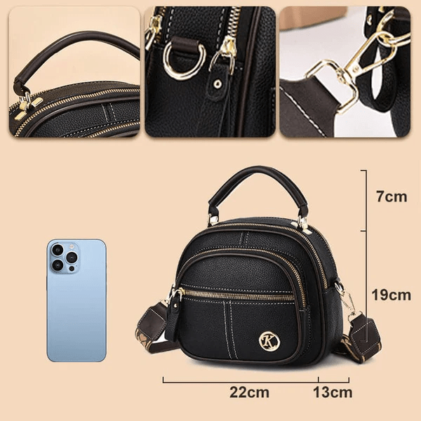 TimelessCharm - Elegante Leren Crossbodytas voor Elke Dag