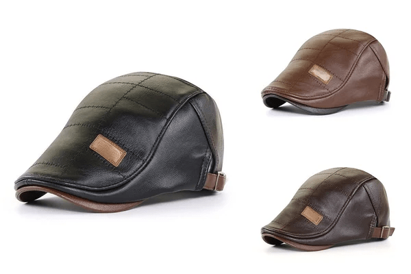 LuxeStyle Beret – Tijdloze Elegantie van Leer