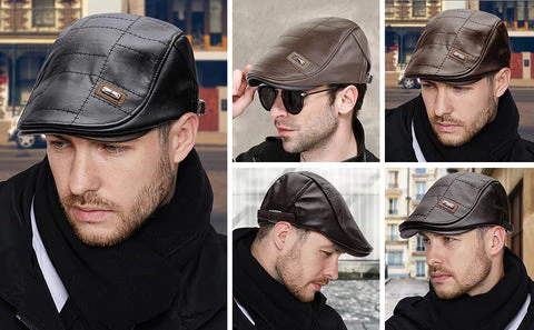 LuxeStyle Beret – Tijdloze Elegantie van Leer
