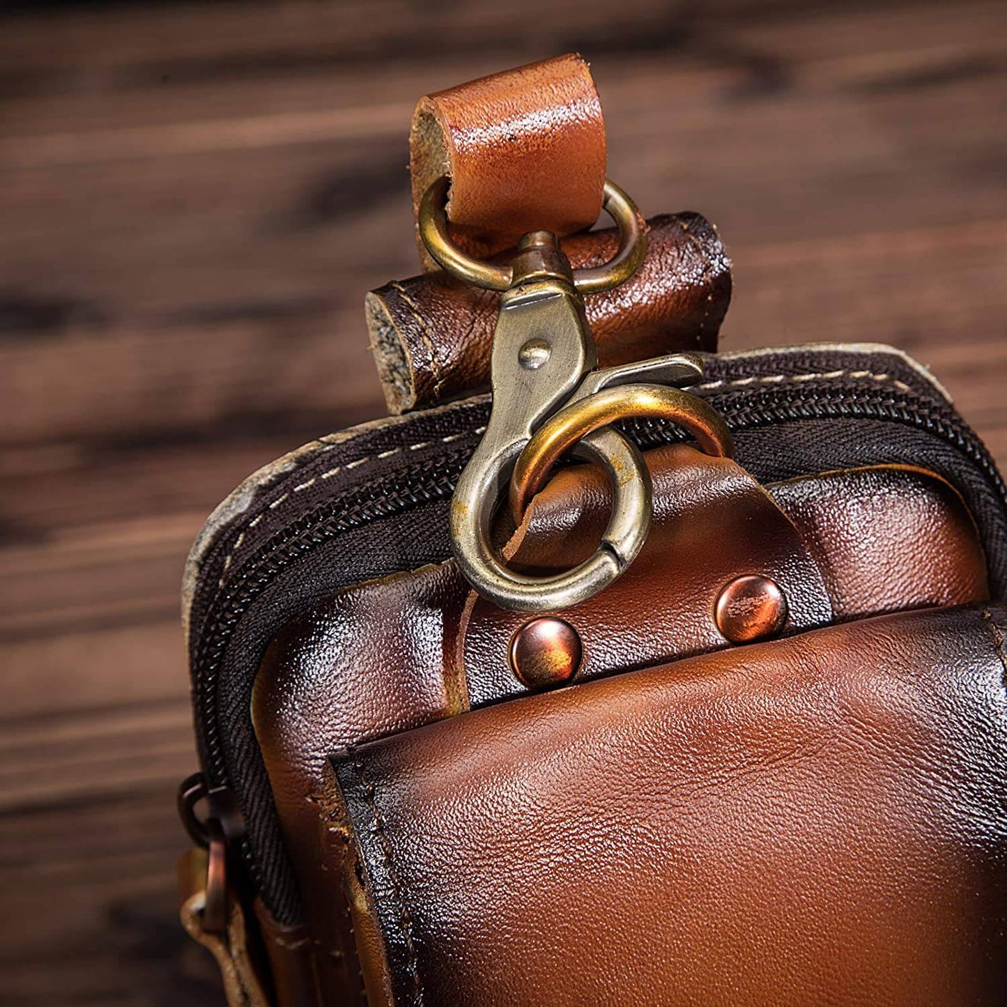 EliteGuard – Luxe Leren Heuptas voor Heren