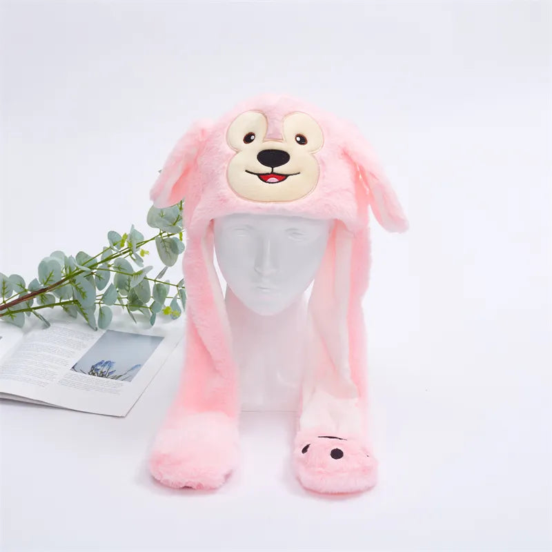 BunnyBounce Hat – Schattige Muts met Beweegbare Oortjes