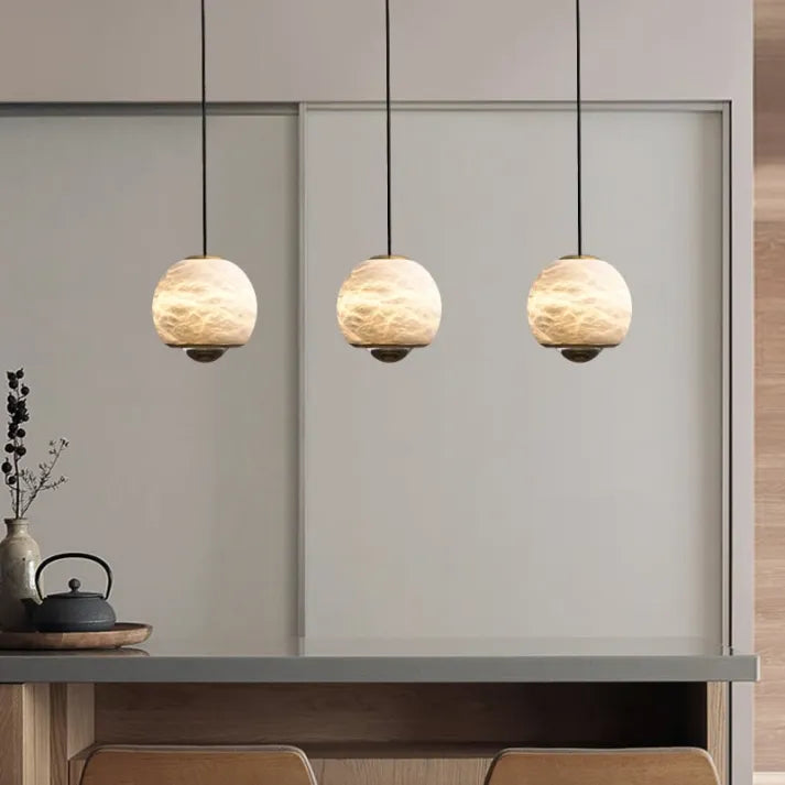 LumiereNordique Elegance Plafondlamp - Scandinavische Marmeren Hanglamp