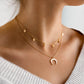 Dazzling Luna Double Necklace