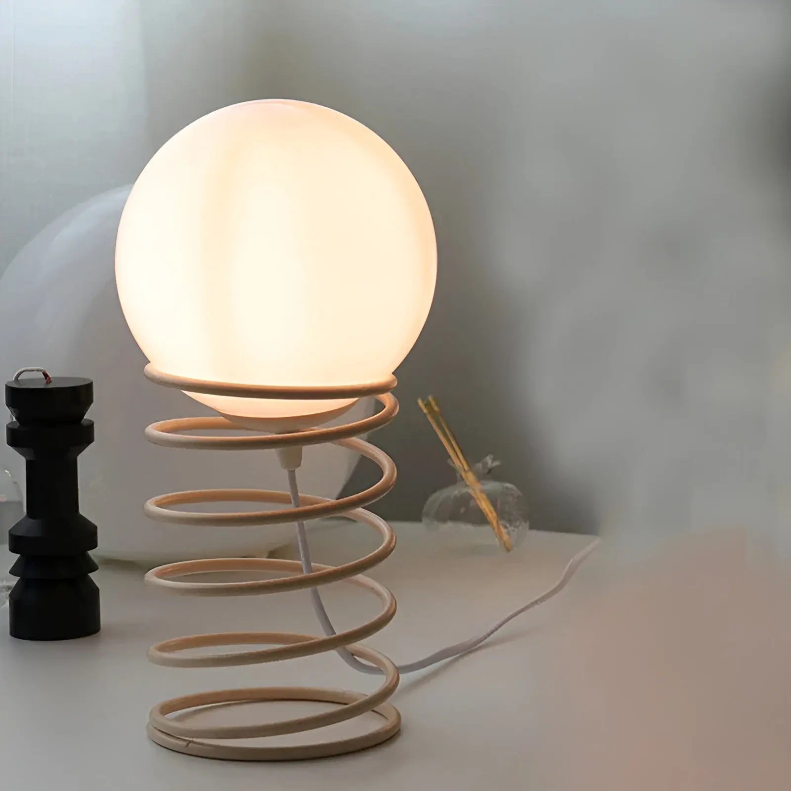 Spring Moon Glow - Elegante Maanlamp met Aanpasbaar, Hemels Licht