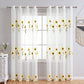 NatureGlow Curtains - Rustieke Zonnebloemen Gordijnen voor Thuis